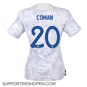 Frankrike Kingsley Coman #20 Borta Matchtröja Dam VM 2022 Kortärmad